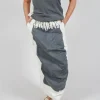 Seam Maxi Skirt in in Asteroid Paint