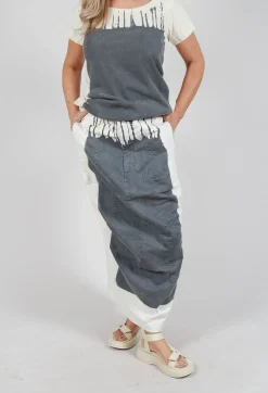 Seam Maxi Skirt in in Asteroid Paint