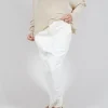 Seam Maxi Skirt in in Starwhite Paint