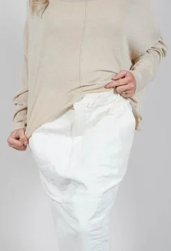 Seam Maxi Skirt in in Starwhite Paint