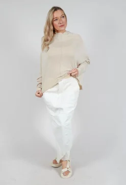 Seam Maxi Skirt in in Starwhite Paint