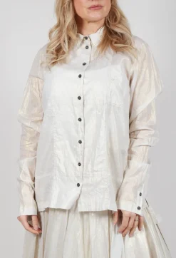 Semi Sheer Shirt in Galaxy Sparkle