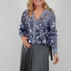 Sequin Cardigan in Lilac Breeze