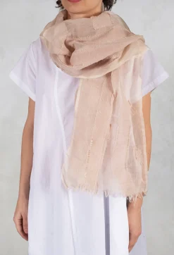 Sequin Scarf in Pink