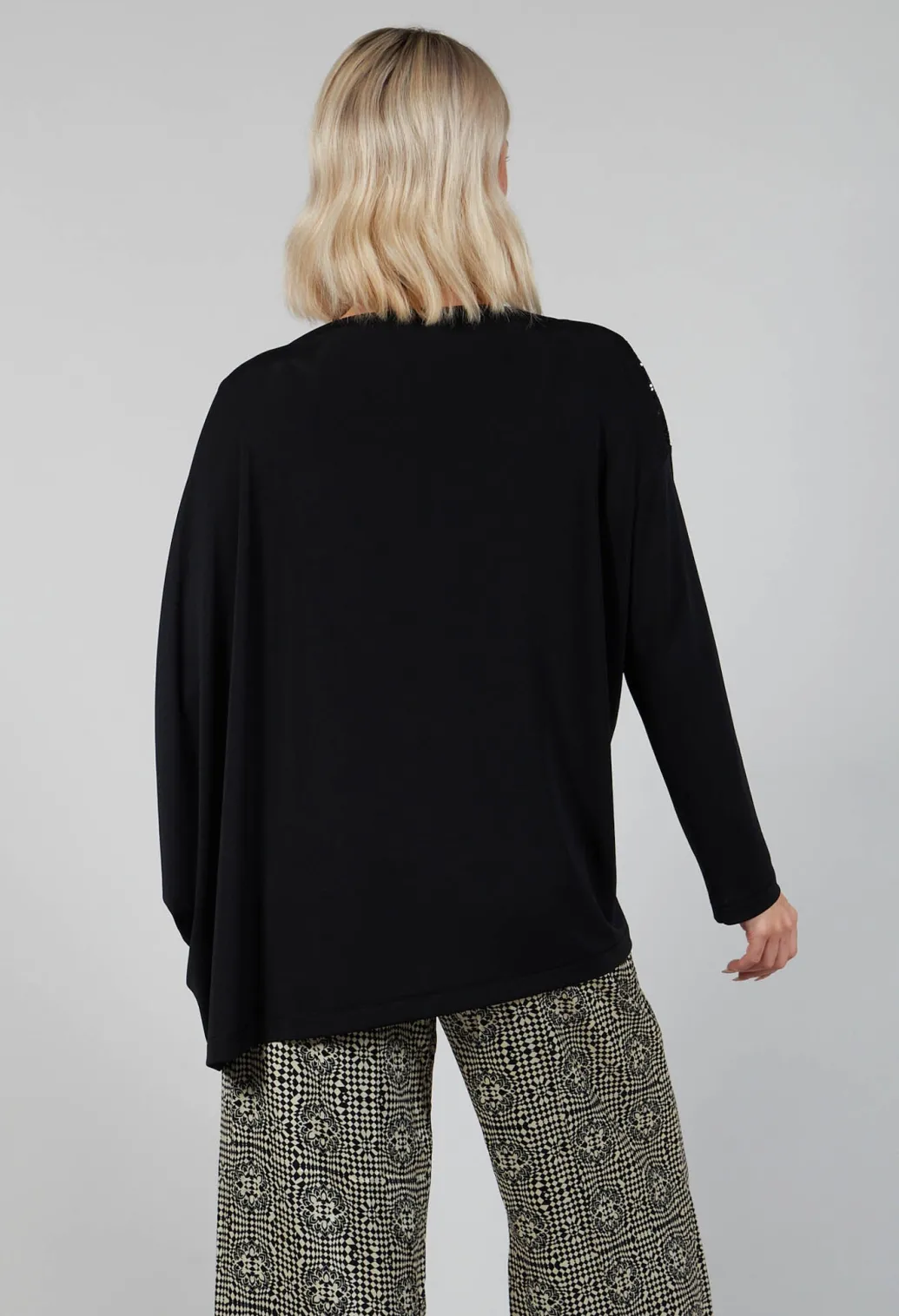Sequin Top Shirt Utek in Black