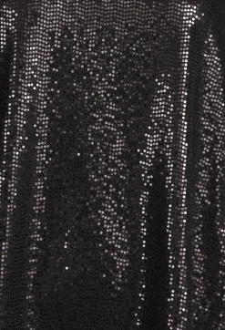 Sequin Top Shirt Utek in Black