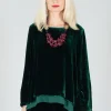 Sevda Top in Bottle Green