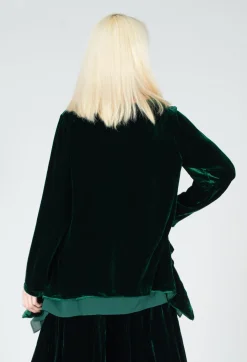Sevda Top in Bottle Green