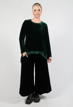 Sevda Top in Bottle Green