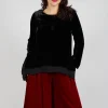 Sevda Top in Chiffon Black