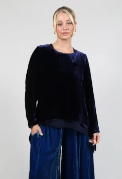 Sevda Top in Navy Blue