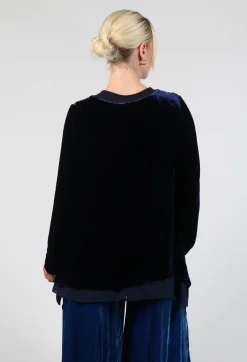 Sevda Top in Navy Blue