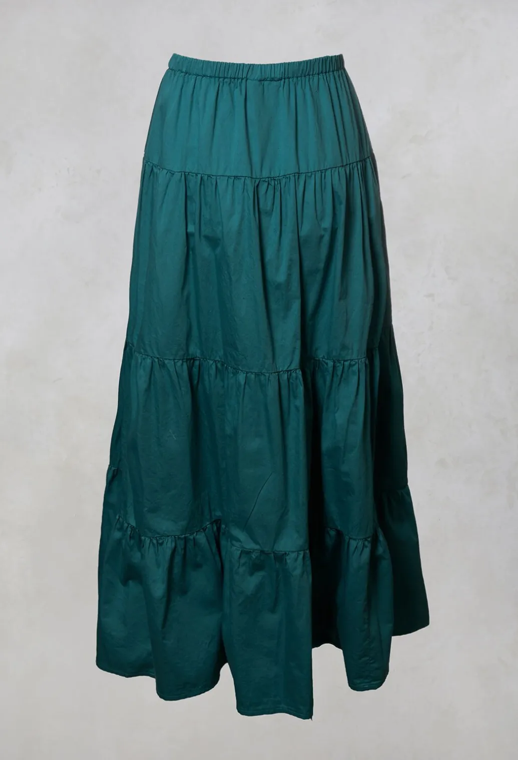 Sharm Maxi Gathered Skirt in Teal