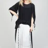 Sheer Cape Top in Black