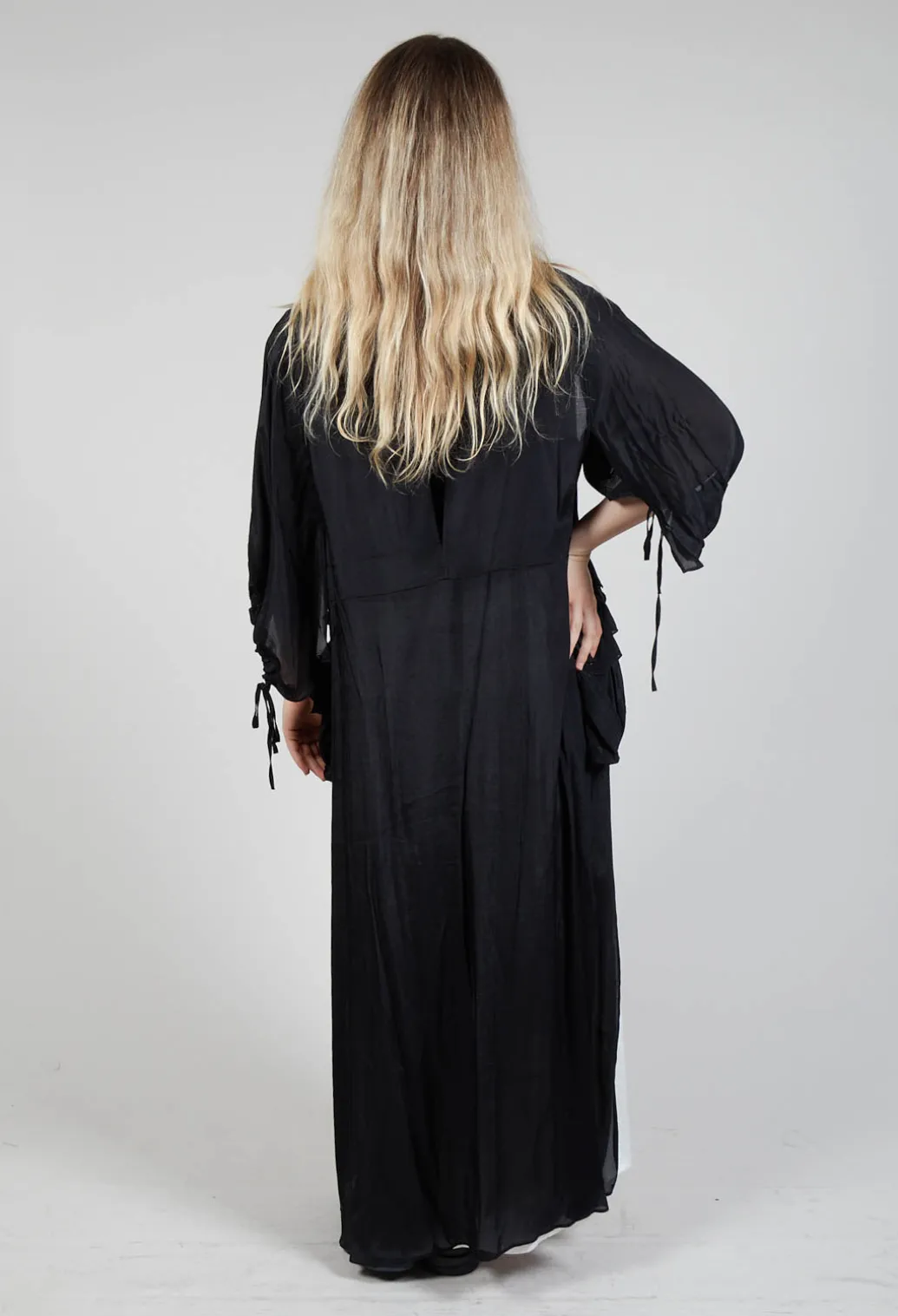 Sheer Cape Top in Black