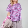 Sheer Cotton Top in Riga Azzura