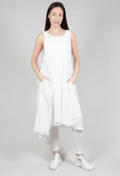 Sheer Double Vest Dress in Callas
