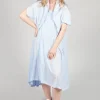 Sheer Double Vest Dress in Enzian 10% Cloud