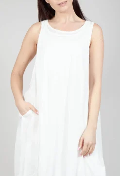 Sheer Double Vest Dress in Callas