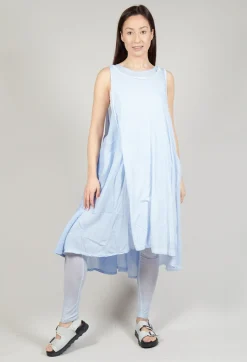 Sheer Double Vest Dress in Enzian 10% Cloud