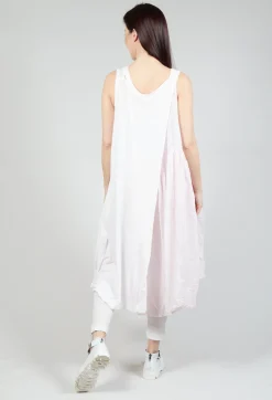 Sheer Double Vest Dress in Rose 10% Cloud