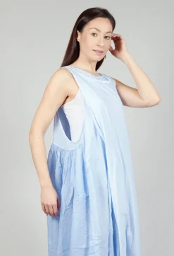 Sheer Double Vest Dress in Enzian 10% Cloud