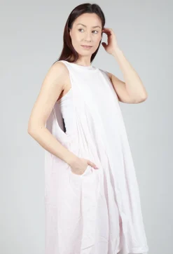 Sheer Double Vest Dress in Rose 10% Cloud