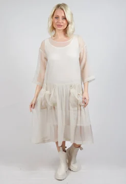 Sheer Dress in Cream