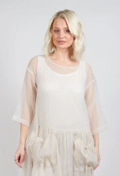 Sheer Dress in Cream