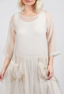 Sheer Dress in Cream
