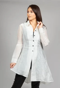 Sheer Jacket in White