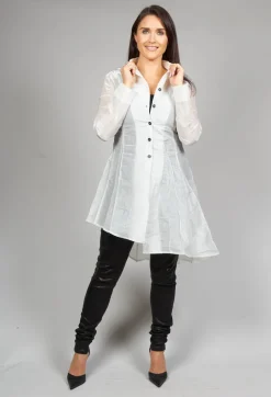 Sheer Jacket in White