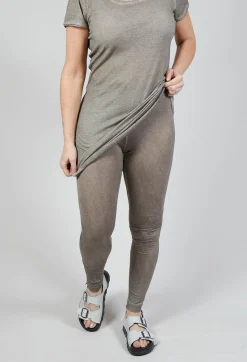 Sheer Leggings in Hay Cloud
