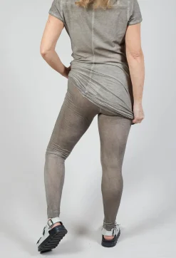 Sheer Leggings in Hay Cloud
