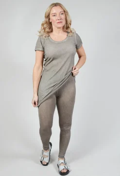 Sheer Leggings in Hay Cloud