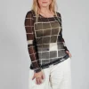 Sheer Mesh Long Sleeve Top in Single Variant