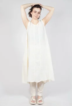 Sheer Overlay Dress in Greige