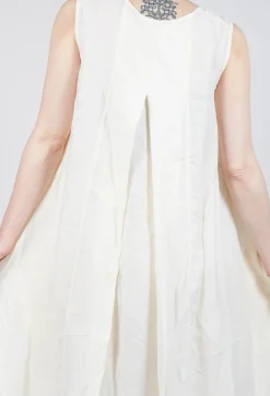 Sheer Overlay Dress in Greige