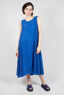 Sheer Overlay Dress in Royal