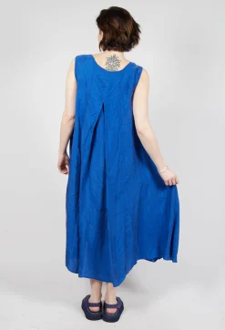 Sheer Overlay Dress in Royal