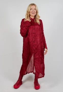 Sheer Shirt Dress in Sunset Cloud