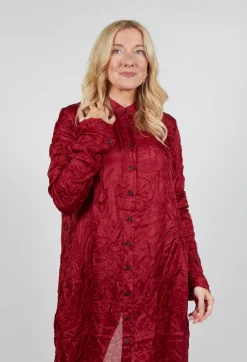 Sheer Shirt Dress in Sunset Cloud
