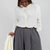 Sheer Shirt in Cream