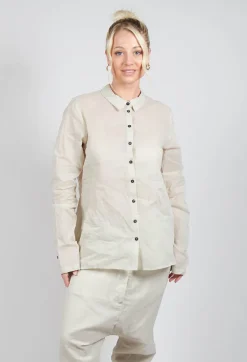Sheer Shirt in Eraser Stiff