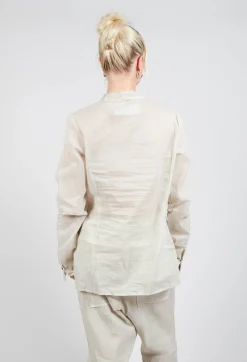 Sheer Shirt in Eraser Stiff