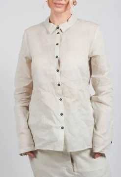 Sheer Shirt in Eraser Stiff