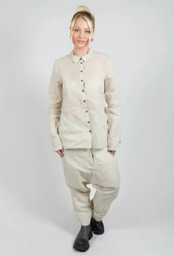Sheer Shirt in Eraser Stiff