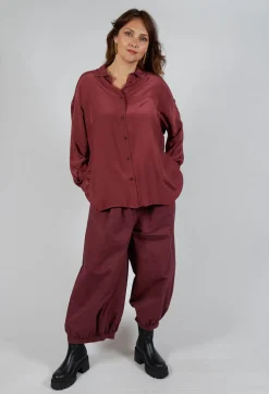 Sheer Shirt in Intense Rust