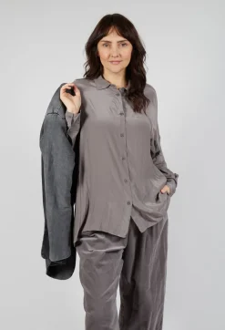 Sheer Shirt in Iron