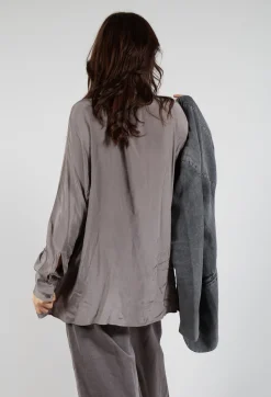 Sheer Shirt in Iron
